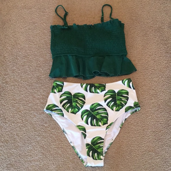 Cupshe Other - “Cupshe” size medium, 2 piece, high-waisted bikini